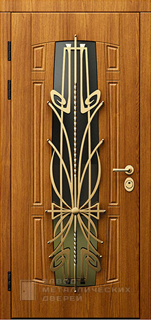 Фото «Дверь с ковкой №9» в Красногорску