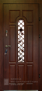 Фото «Дверь с ковкой №10» в Красногорску